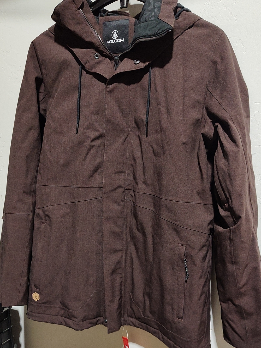 Volcom Sherwin Insulated Coat- Black Plum - XL New With Tags